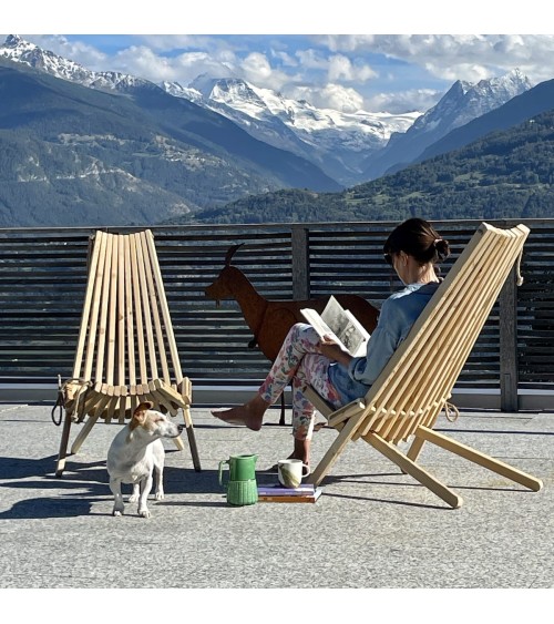 EcoChair Lärche - Garten Liegestuhl EcoFurn klappbar gartensessel klappliegestuhl wetterfest kaufen