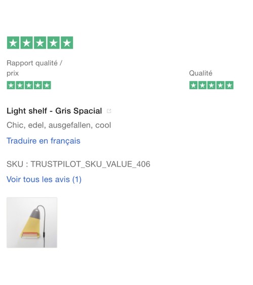 Light shelf - Gris Sideral - Applique murale & lampe de table ilsangisang design lampe de chevet murale originale intérieur