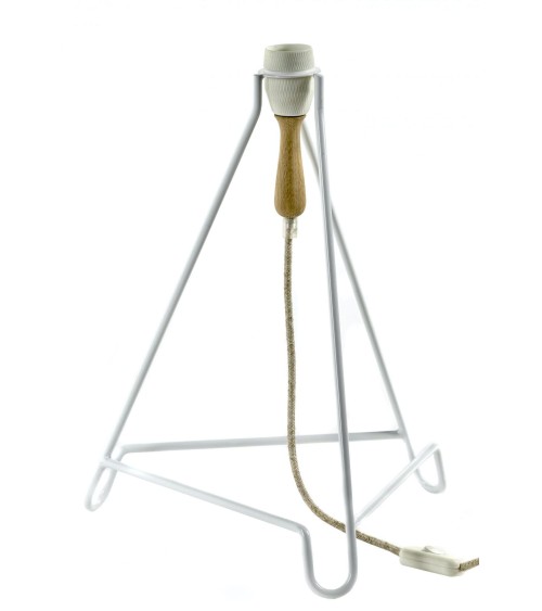 Studio Simple Blanc & laiton - Lampe de table, lampe de chevet Serax a poser de nuit led moderne originale design suisse