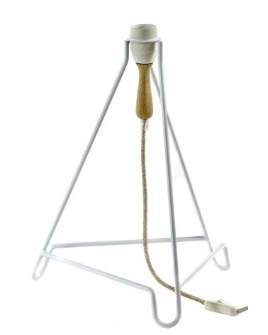 Studio Simple Blanc & laiton - Lampe de table, lampe de chevet Serax a poser de nuit led moderne originale design suisse