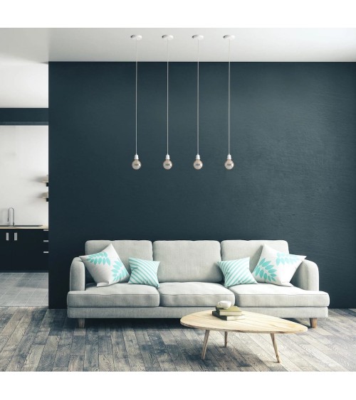 HANG-1 Linen - Pendant light, ceiling light kit Hoopzi