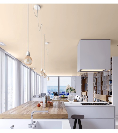 HANG-2 Linen - 2 light Pendant lighting, ceiling light kit Hoopzi