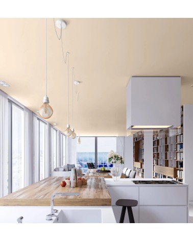 HANG-2 Linen - 2 light Pendant lighting, ceiling light kit Hoopzi