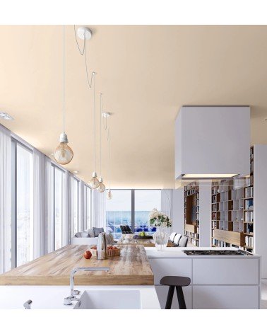 HANG-2 Linen - 2 light Pendant lighting, ceiling light kit Hoopzi