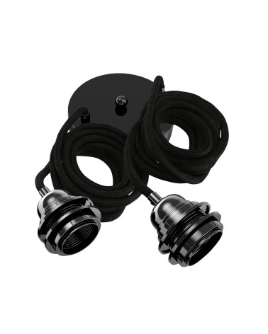 HANG-2 Leinen - Hängelampe, Pendelleuchte 2 flammig Hoopzi Kitatori Schweiz kaufen