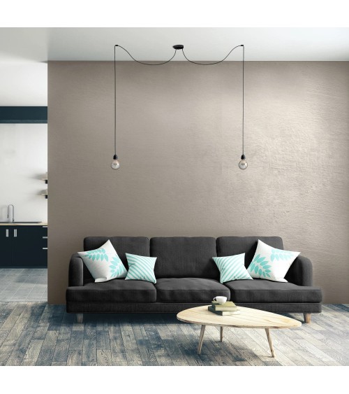 HANG-2 Lin - Lampe suspension luminaire, plafonnier 2 fils Hoopzi Kitatori Suisse