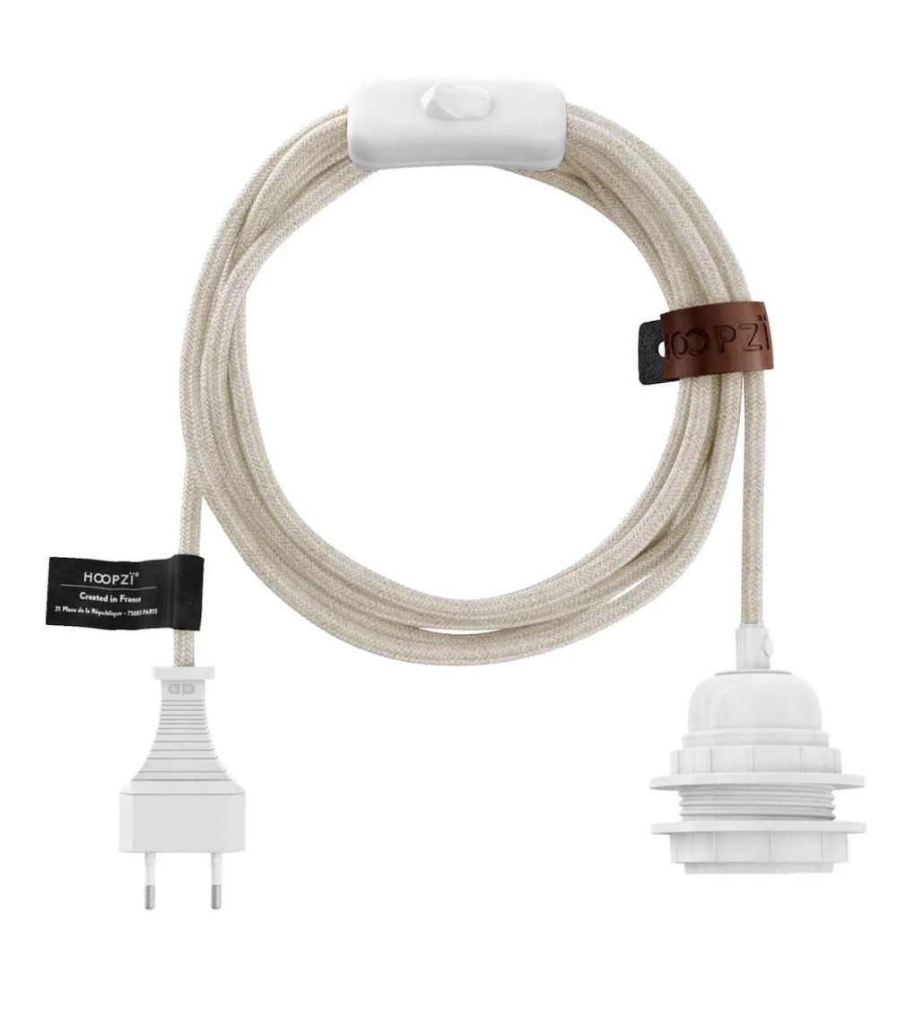 BALA Linen - Plug in Pendant Light kit Hoopzï