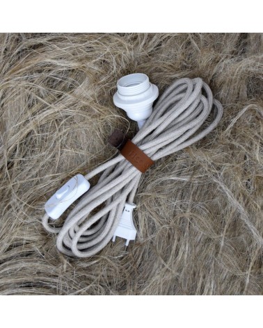 BALA Linen - Plug in Pendant Light kit Hoopzi