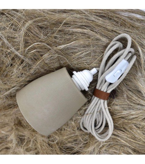 BALA Linen - Plug in Pendant Light kit Hoopzi
