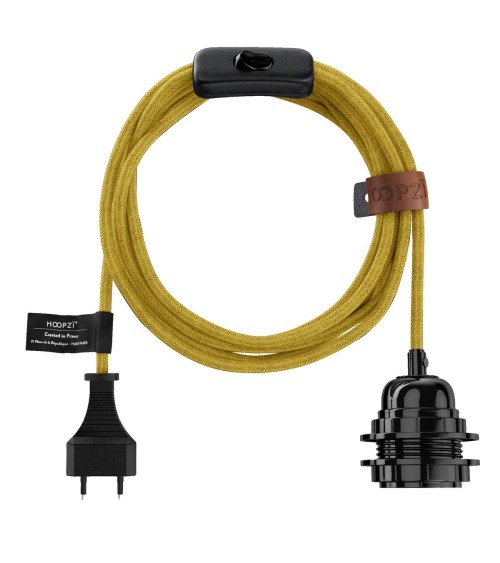 BALA Leinen - Hängelampe mit Stecker, Lampenfassung mit Kabel Hoopzi Kitatori Schweiz kaufen
