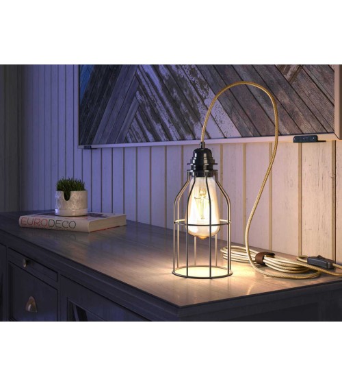 CAGE - Lampenschirm aus Metall, schwarz Hoopzi lampenschirme kaufen