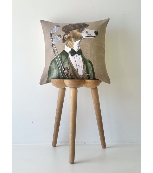 Greyhound caddy master - Cushion cover Yapatkwa decorative accent throw pillows cases sofa original