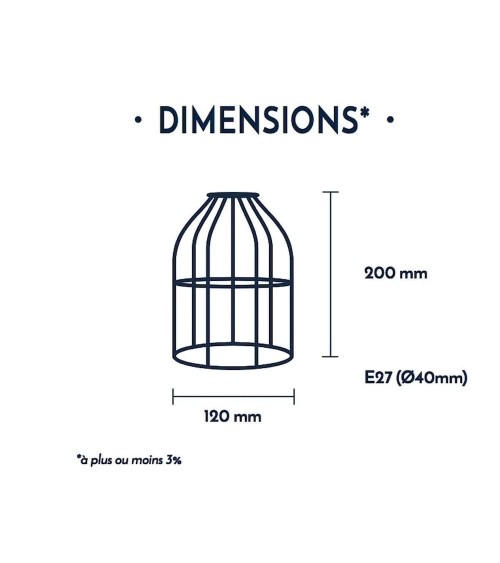 CAGE - Lampenschirm aus Metall, Weiss Hoopzi lampenschirme kaufen
