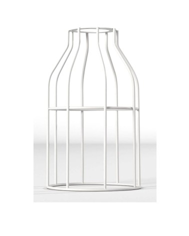 CAGE - Abat-jour en métal blanc Hoopzi lampe moderne original