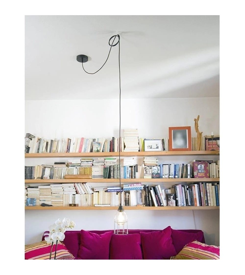CAGE - Abat-jour en métal blanc Hoopzi lampe moderne original