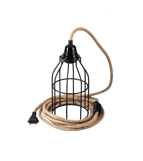 CAGE - Abat-jour en métal Noir Hoopzi lampe moderne original