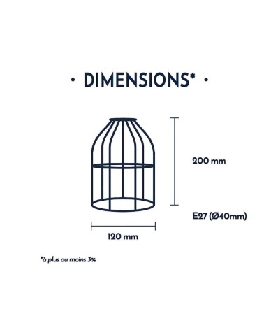 CAGE - Black Metal Lamp Shade Hoopzi lamp shades ceiling lightshade