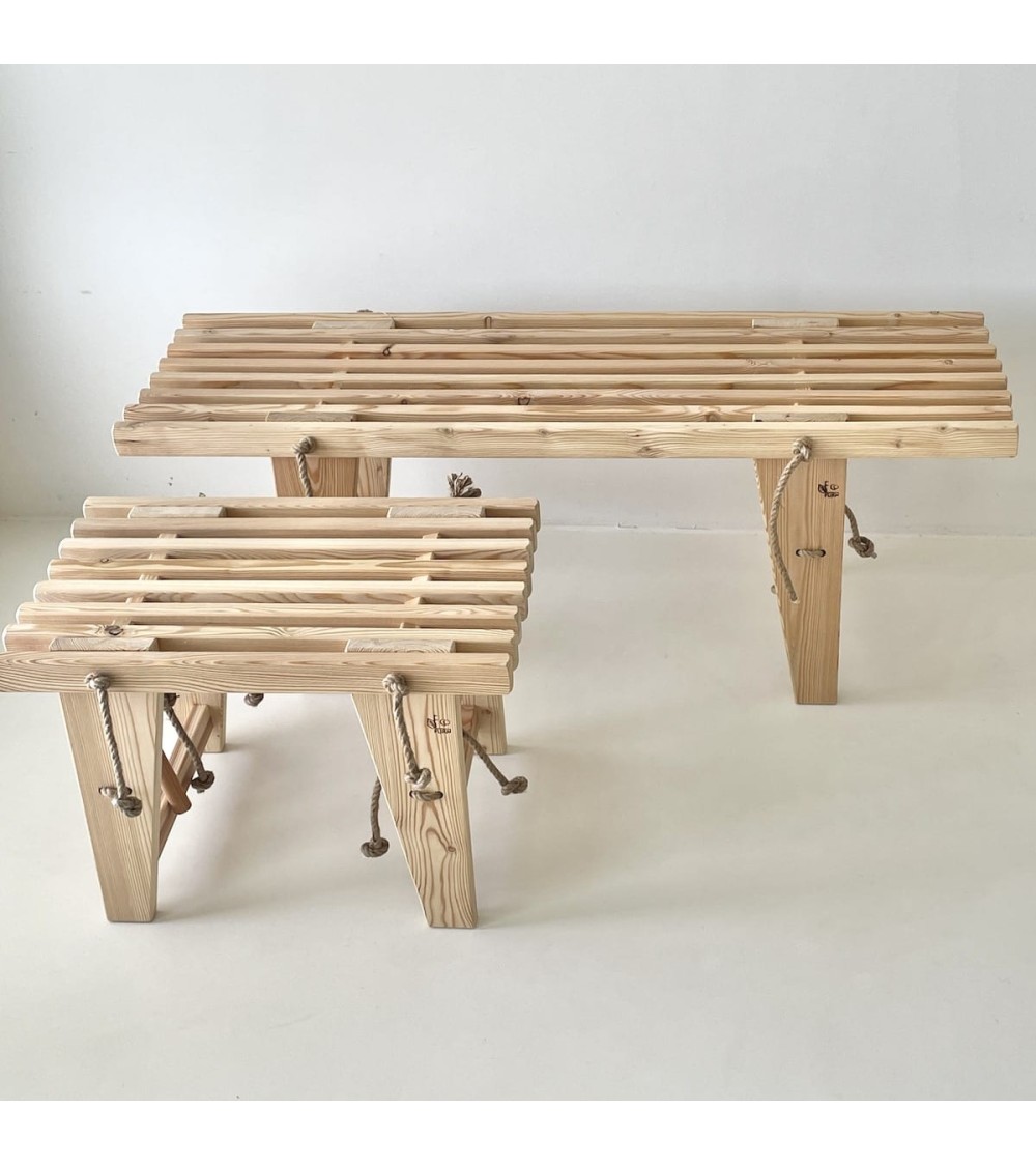 EcoBench 120 cm Larch - Wooden Bench EcoFurn
