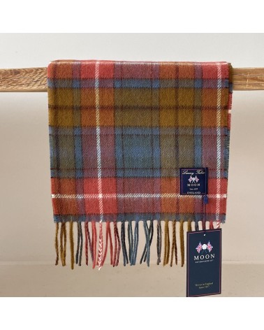 Tartan ANTIQUE BUCHANAN - echarpe en laine merinos Bronte by Moon luxe pour femme homme Suisse Kitatori