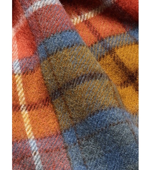 Tartan ANTIQUE BUCHANAN - echarpe en laine merinos Bronte by Moon luxe pour femme homme Suisse Kitatori