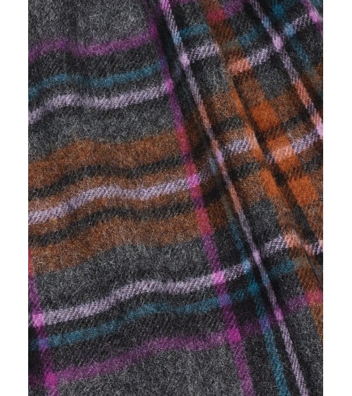 OTLEY Charcoal XL - Large Merino wool scarf Bronte by Moon scarves man mens women ladies male neck winter scarf