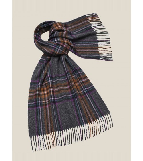 OTLEY Charcoal XL - grande écharpe en laine mérinos Bronte by Moon luxe pour femme homme