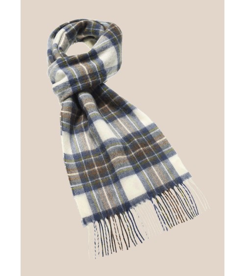Muted Blue Stewart - Merino wool scarf Bronte by Moon scarves man mens women ladies male neck winter scarf