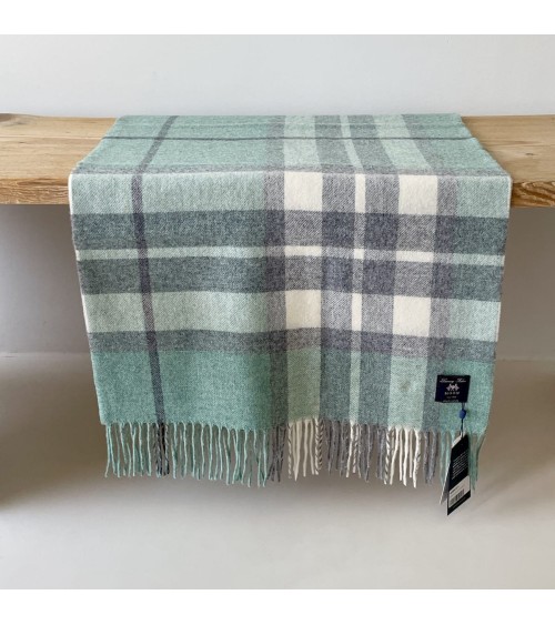 Westminster verde menta XL - Sciarpa di lana merino Bronte by Moon sciarpa inglese per donna da uomo per donna sciarpe di lan...