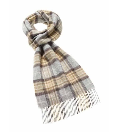 McKellar - Tartan Merino wool scarf Bronte by Moon scarves man mens women ladies male neck winter scarf