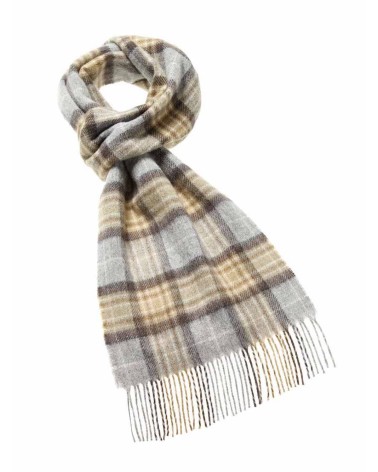 McKellar - Tartan Merino wool scarf Bronte by Moon scarves man mens women ladies male neck winter scarf