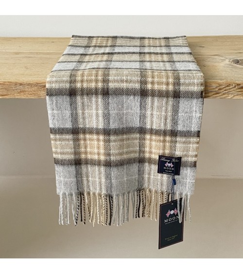 McKellar - Tartan Merino wool scarf Bronte by Moon scarves man mens women ladies male neck winter scarf