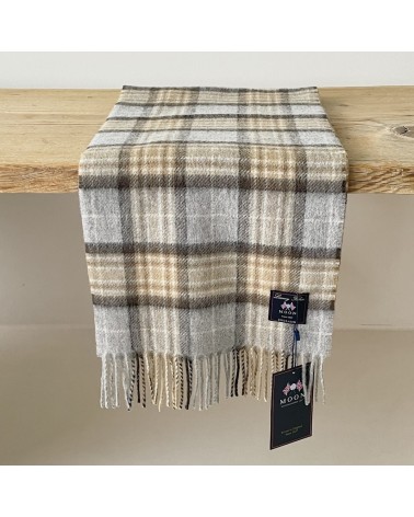 McKellar - Tartan Merino wool scarf Bronte by Moon scarves for women mens scarf Kitatori Switzerland
