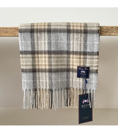 McKellar - Tartan Merino wool scarf Bronte by Moon scarves man mens women ladies male neck winter scarf