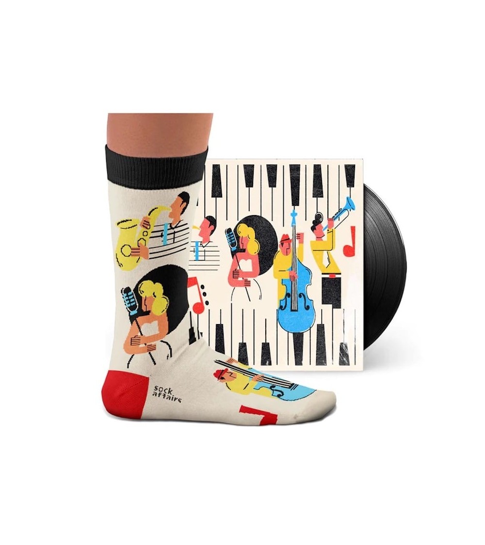 Jazz It Up - Calzini Sock affairs - Music collection calze da uomo per donna divertenti simpatici particolari