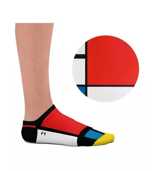Low Socks - Composition II by Piet Mondrian Curator Socks funny crazy cute cool best pop socks for women men