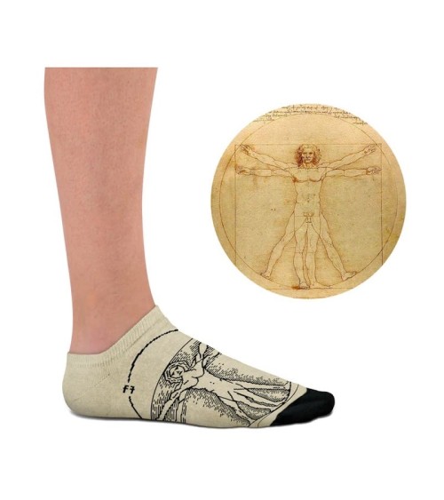Chaussettes basses - Homme de Vitruve Curator Socks jolies chausset pour homme femme fantaisie drole originales