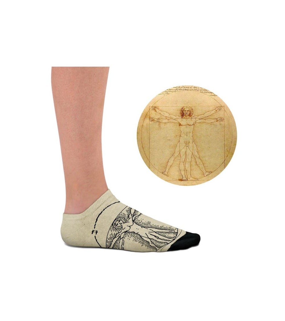 Low Socks - Vitruvian Man Curator Socks funny crazy cute cool best pop socks for women men