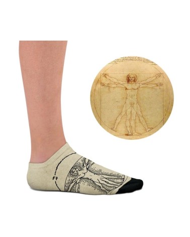 Low Socks - Vitruvian Man Curator Socks funny crazy cute cool best pop socks for women men