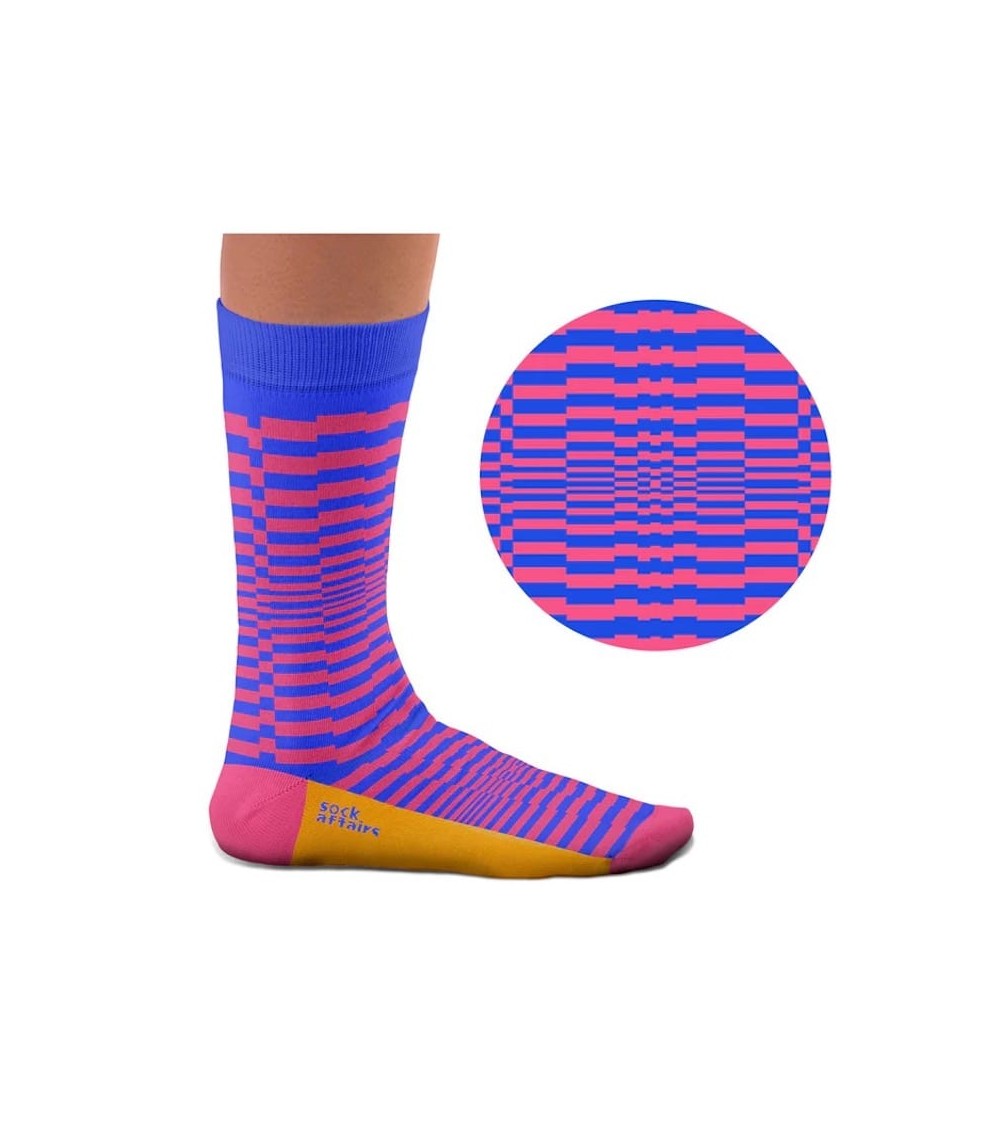 Op Art - Chaussettes originales Curator Socks jolies pour femme originales pour homme chausset rigolotes drole Suisse