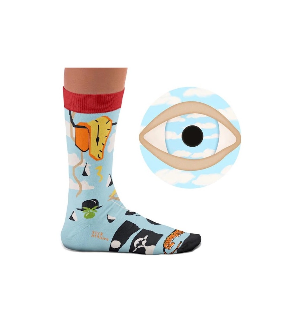 Surrealismus - Lustige Socken Curator Socks Socke lustige Damen Herren farbige coole socken mit motiv kaufen