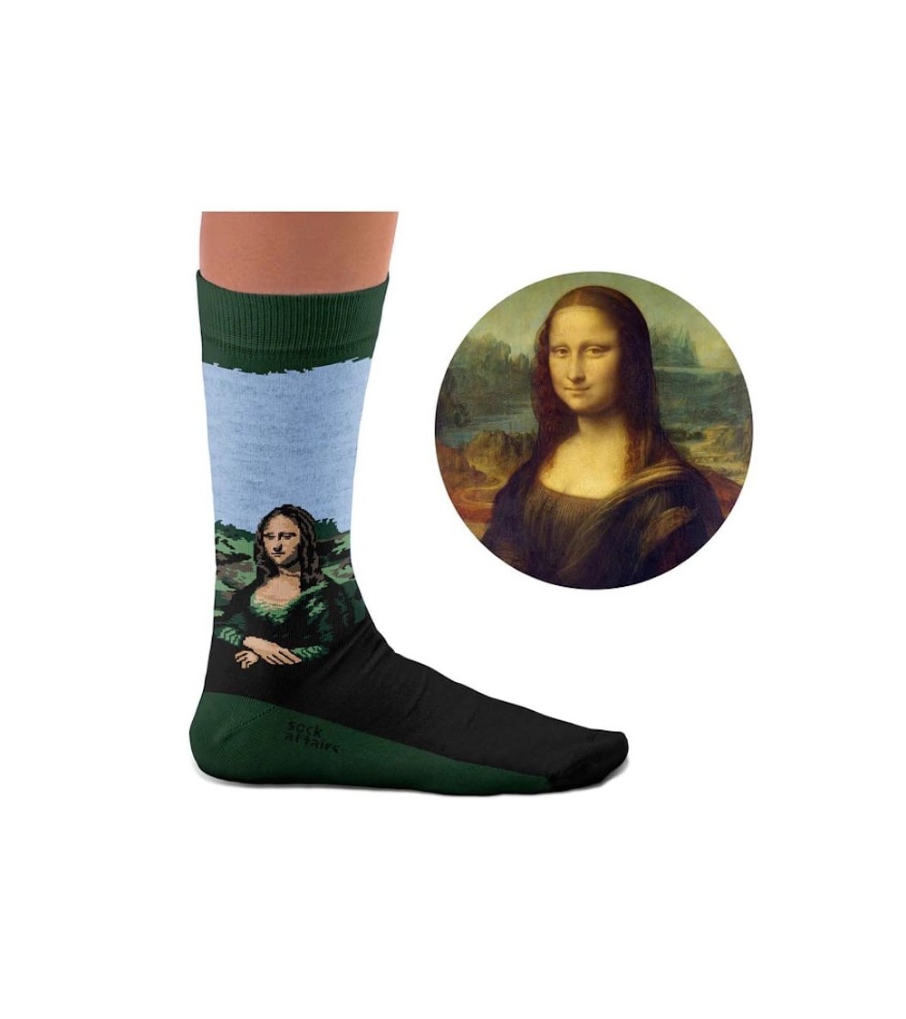 Calzini - Gioconda di Leonardo da Vinci Curator Socks calze da uomo per donna divertenti simpatici particolari