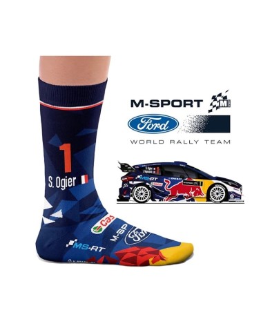 Calzini - 2017 Ogier M-Sport Heel Tread calze da uomo per donna divertenti simpatici particolari