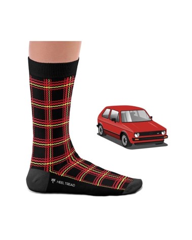 Calzini - GTI MK1 Heel Tread calze da uomo per donna divertenti simpatici particolari