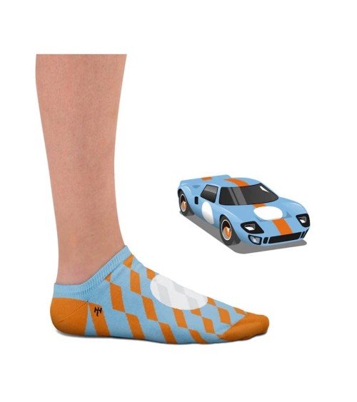 Sneaker Socken - GT40 Heel Tread Socke lustige Damen Herren farbige coole socken mit motiv kaufen