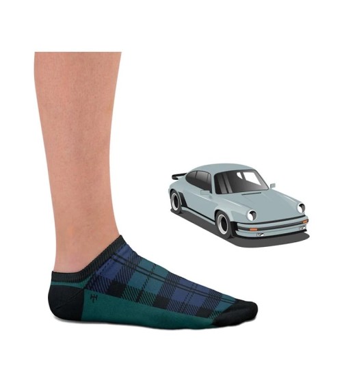 Sneaker Socken - 930 Black Watch Heel Tread Socke lustige Damen Herren farbige coole socken mit motiv kaufen