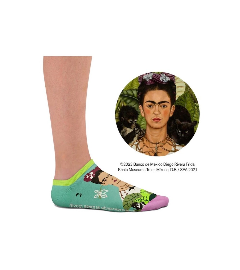 Socquettes - Autoportrait de Frida Kahlo Curator Socks jolies chausset pour homme femme fantaisie drole originales