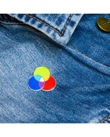 Pin's - RVB Creative Goodie pins rare métal originaux bijoux suisse