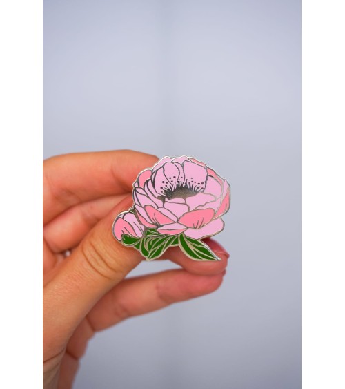 Enamel Pins - Pink peony Creative Goodie broches and pins hat pin badges collectible