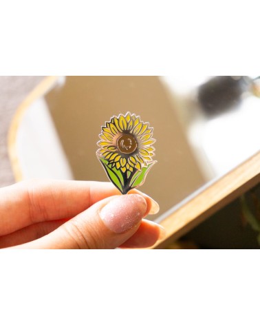 Spilla Smaltata - Girasole Creative Goodie spiritose spille colorate particolari eleganti donna da giacca uomo
