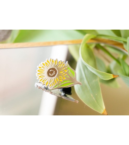 Spilla Smaltata - Girasole Creative Goodie spiritose spille colorate particolari eleganti donna da giacca uomo